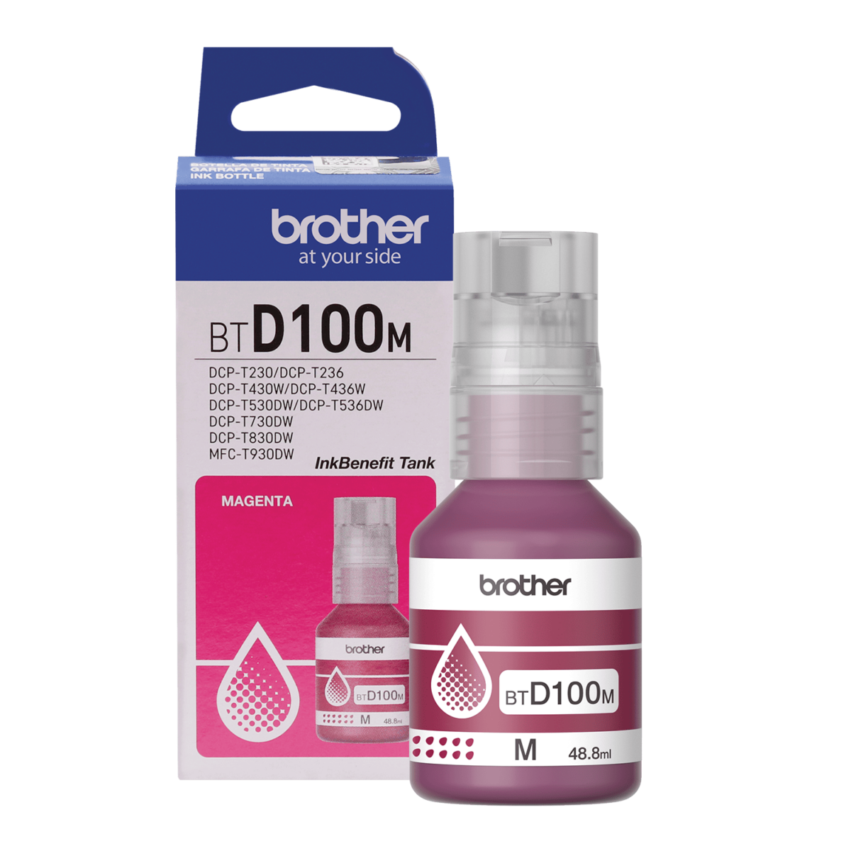 Tinta Original Brother Btd100 Magenta 1