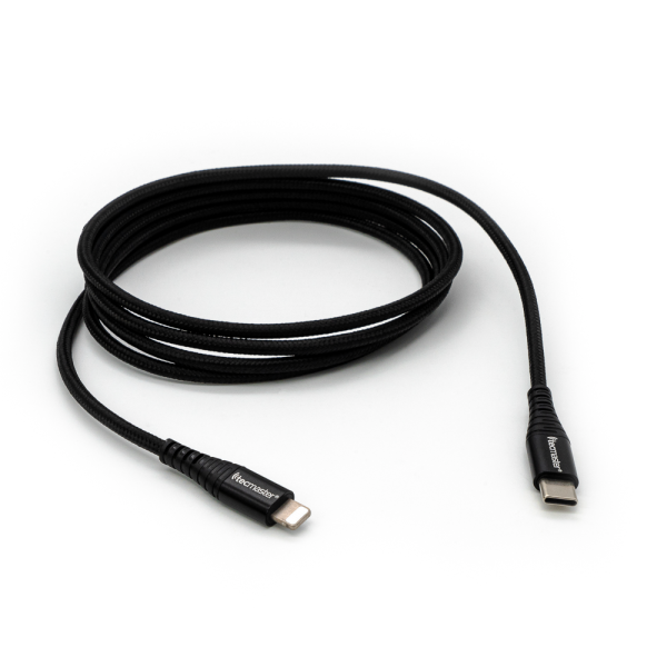 Cable Reforzado Black Tipo-C A Lightning Iphone Tecmaster 2