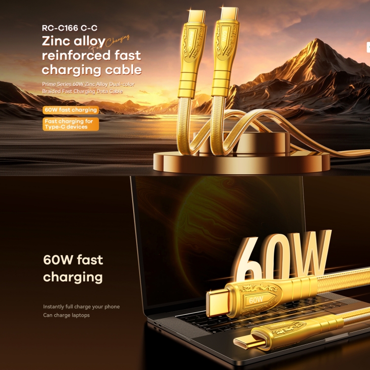 Cable Tipo/C A Tipo/C 60W Rc-C166 Silver Remax 3