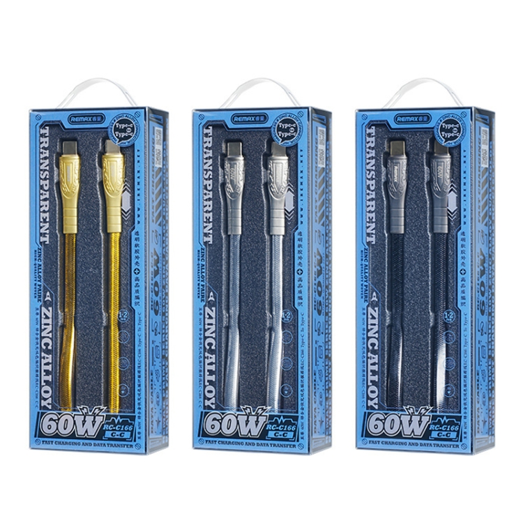 Cable Tipo/C A Tipo/C 60W Rc-C166 Gold Remax 4