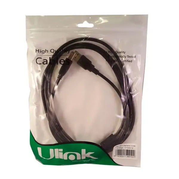 Cable Usb 2.0 A-B Para Impresora 1,8 M Ulink 3