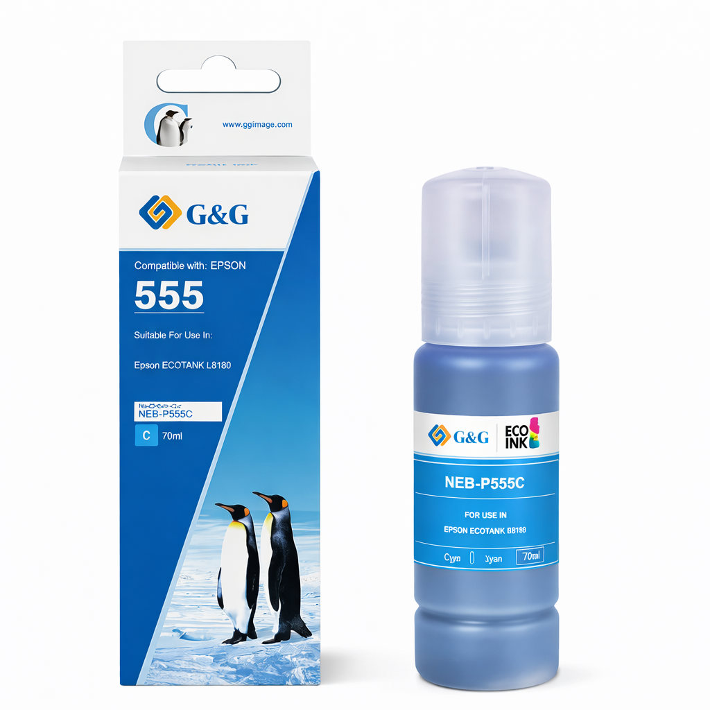 Tinta  Alternativa Ecotank T555 Cyan G&G 1