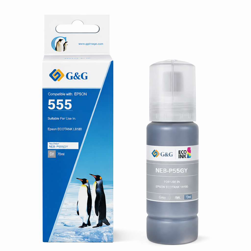 Tinta  Alternativa Ecotank T555 Gris G&G 1