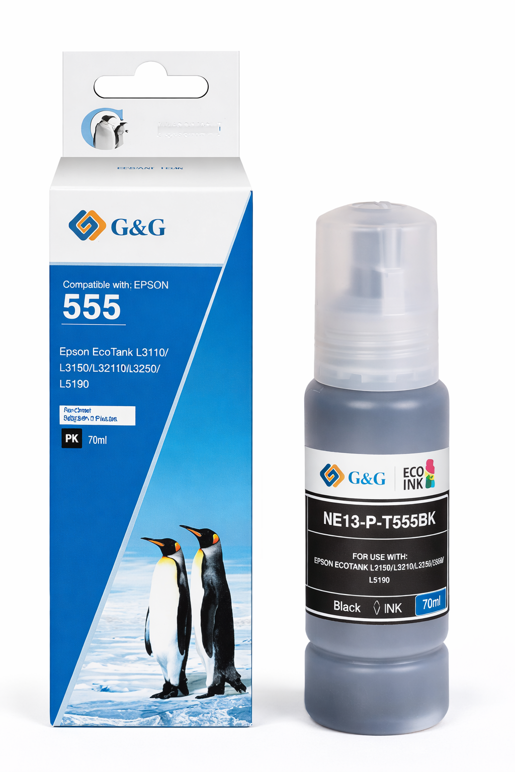Tinta  Alternativa Ecotank T555 Pbk G&G 1