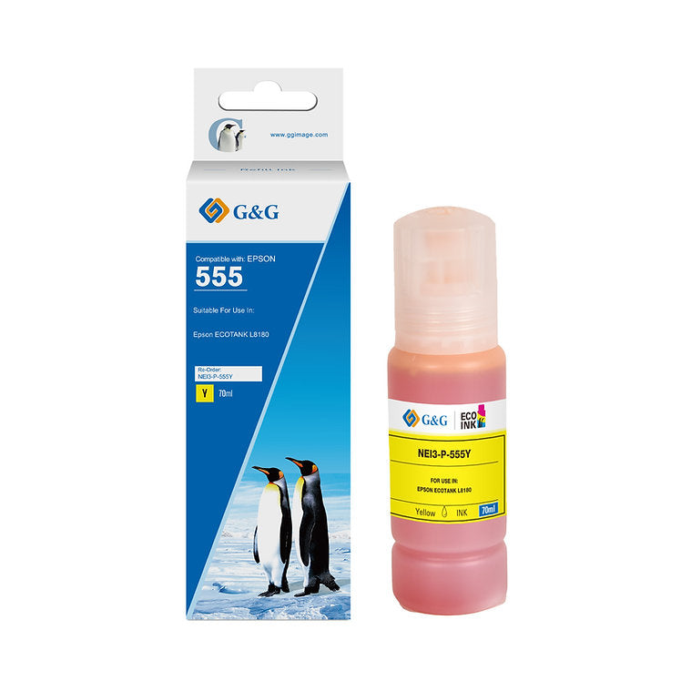 Tinta  Alternativa Ecotank T555 Yellow G&G 1