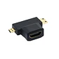 Adaptador Mini / Micro Hdmi 1080P Macho A Hdmi Hembra / Ul-Admchd600 - Miniatura 2