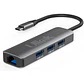 Adaptador Multipuerto Usb 4 En 1 Usb 3.0 Lan Ul-Adc403G Ulink - Miniatura 1