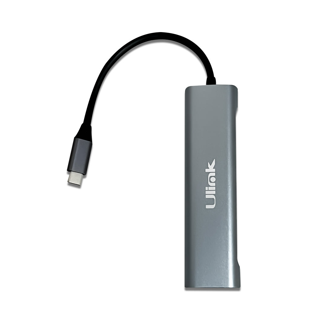 Adaptador Multipuerto Usb C 5 En 1- Usb3.0*3, Sd*1-Microsd*1 Aluminio / Mod. Ul-Adc530Rd 2