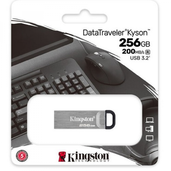 Pendrive 256Gb Kyson Usb 3.2 200Mb/S Kingston 1