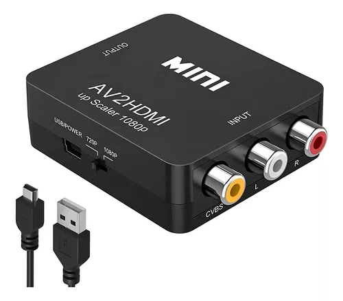 Adaptador Rca Hembra A Hdmi Hembra /Av Ulink 2