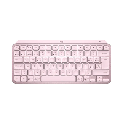 Teclado Logitech Mx Keys Mini Rosado Inalambrico Bluetooth