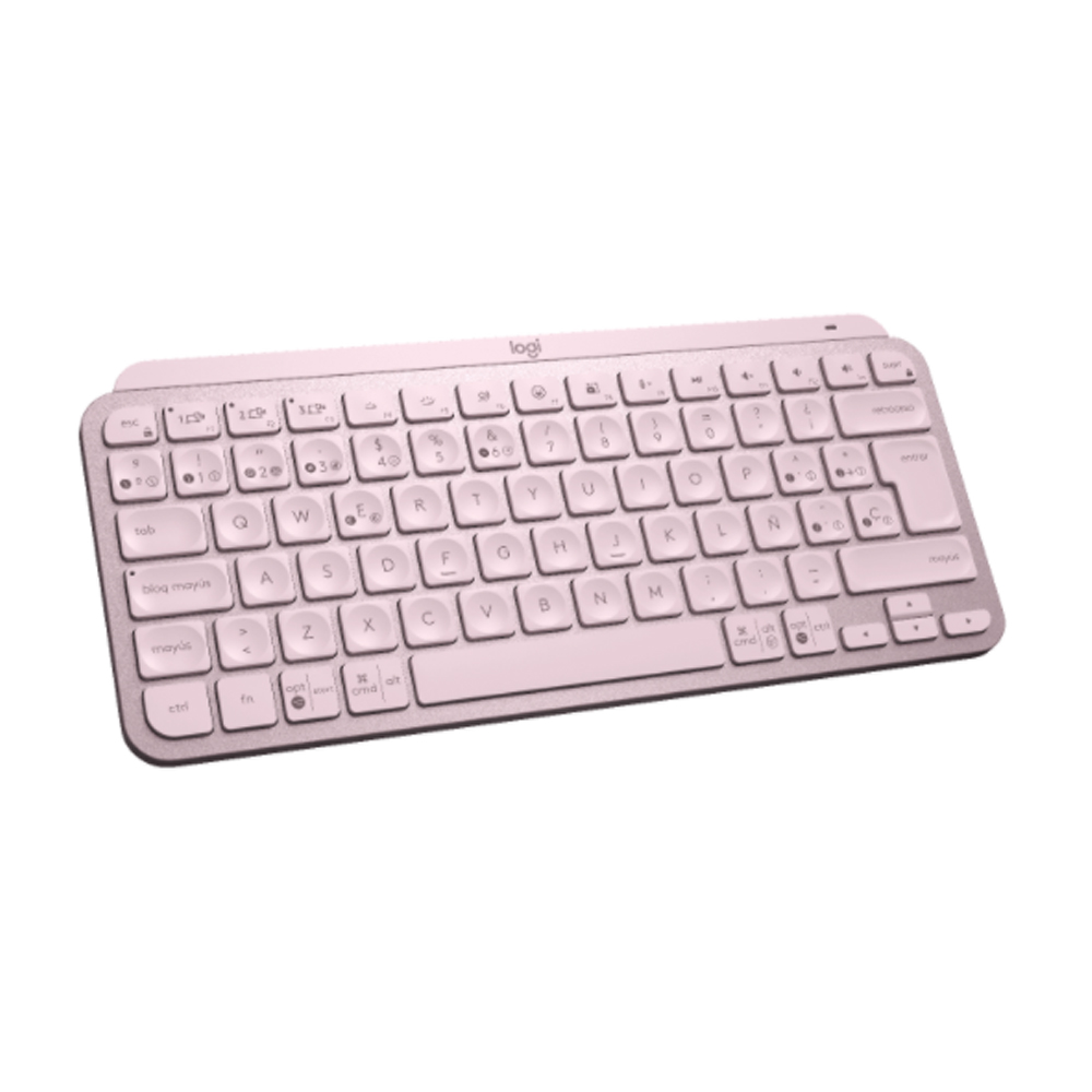 Teclado Logitech Mx Keys Mini Rosado Inalambrico Bluetooth 2