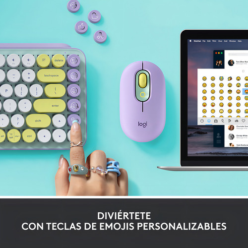 Teclado Mecanico Logitech Pop Keys Menta Emojis Day Dream Color Del Teclado Daydream Idioma Español España Español Latinoamérica 3