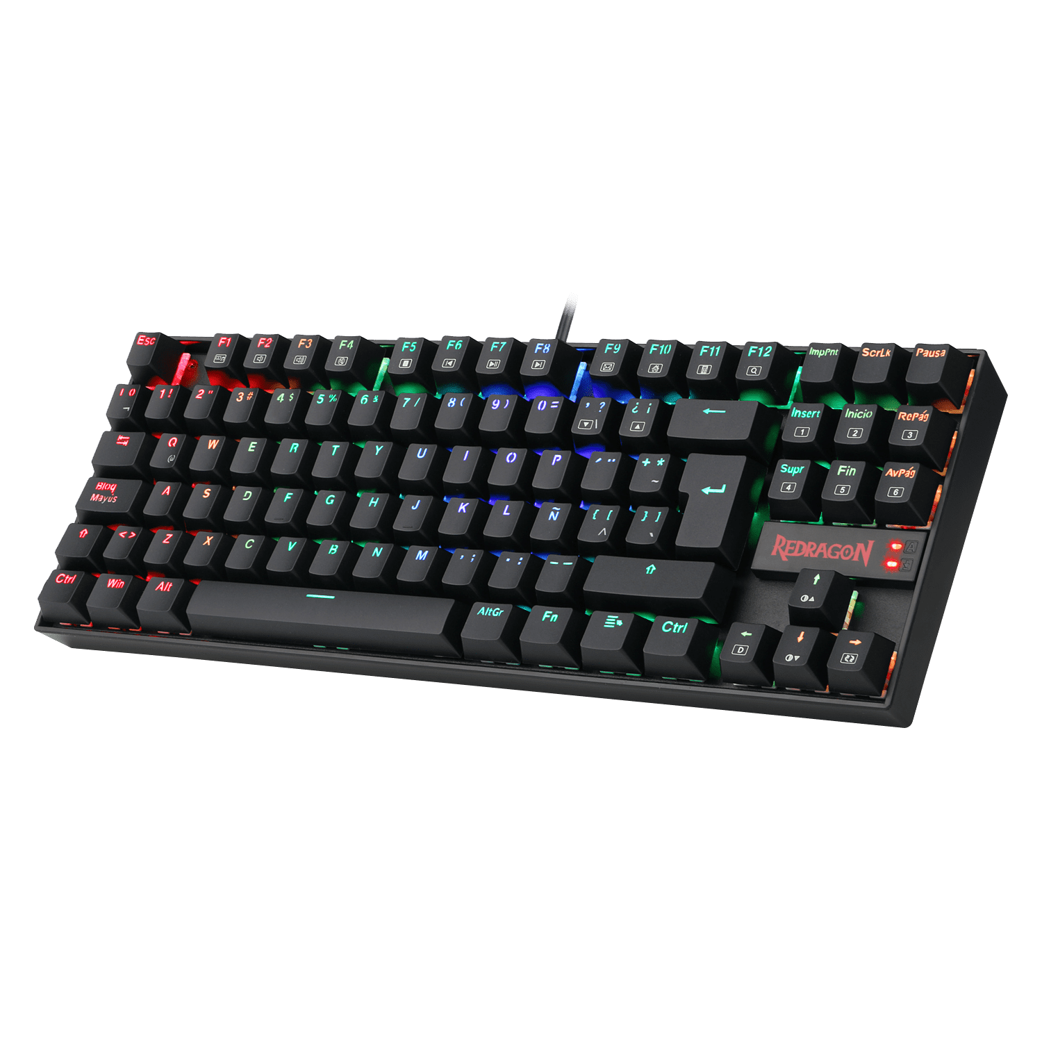 Teclado Mecánico Redragon Kumara K552 Rgb Switch Red 3
