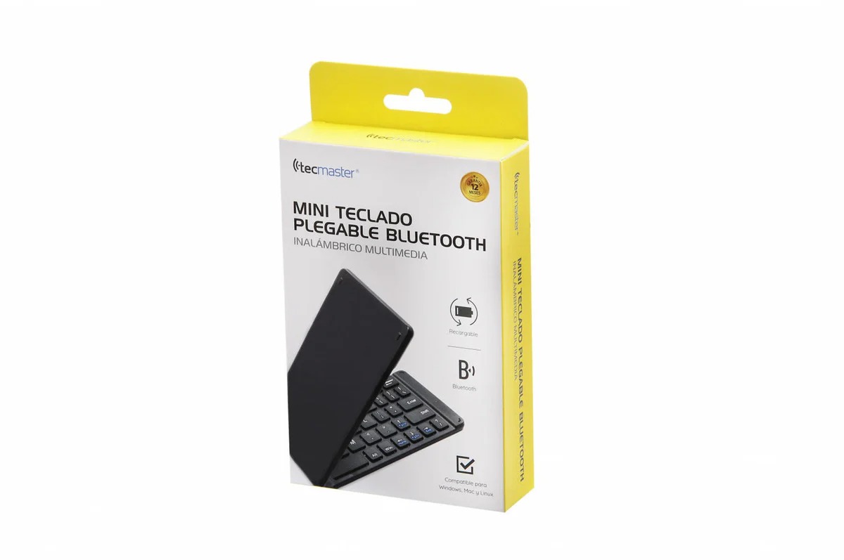 Teclado Mini Pegable Bluetooth Th-100505 Tecmaster 3