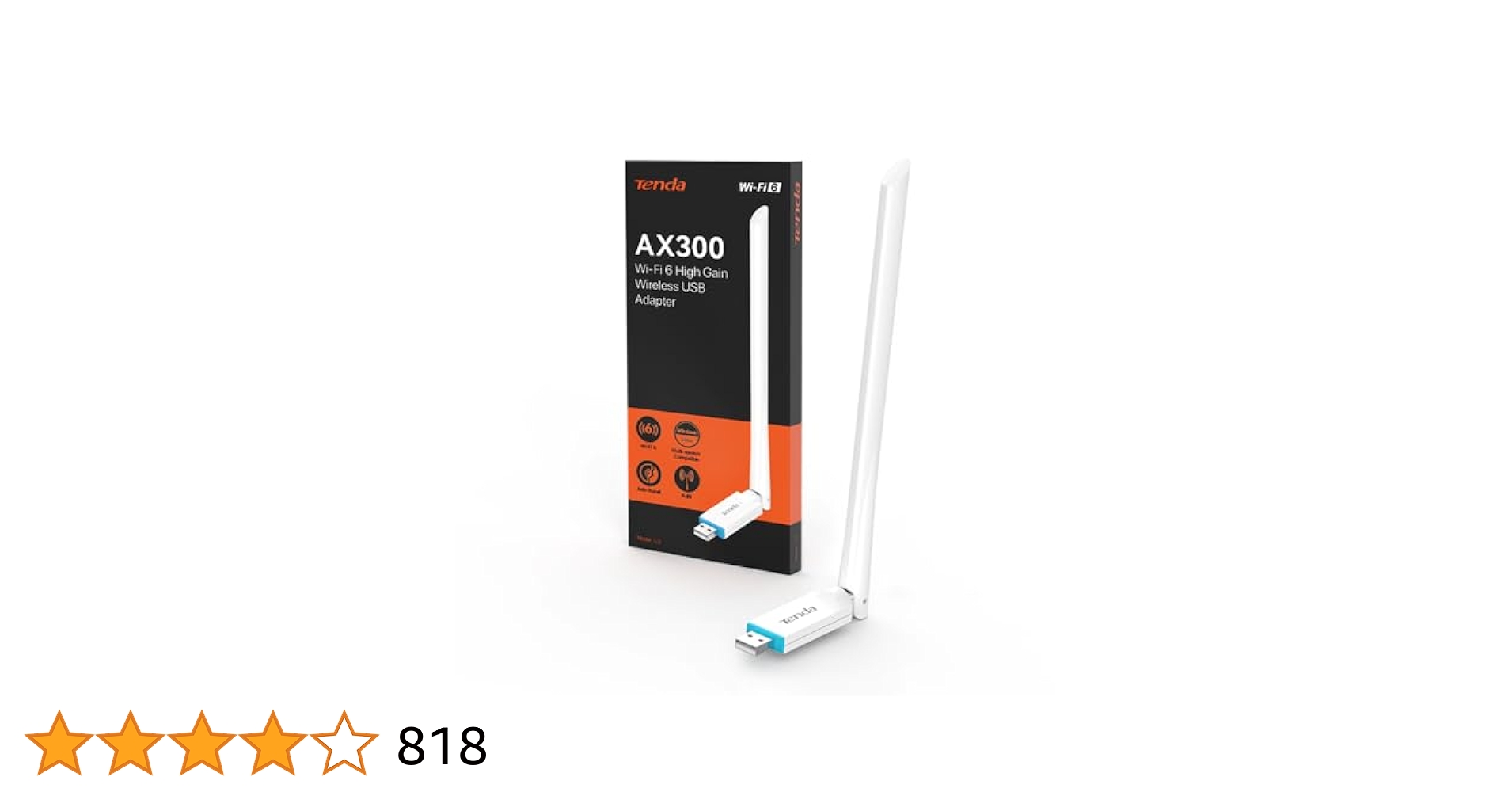 Adaptador Usb Inalambrico U2 Wifi Ax300 Tenda  4