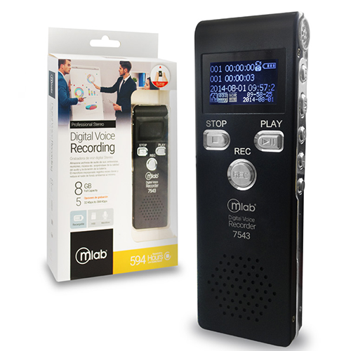 Grabadora De Voz Digital Professional 8Gb Microlab 1
