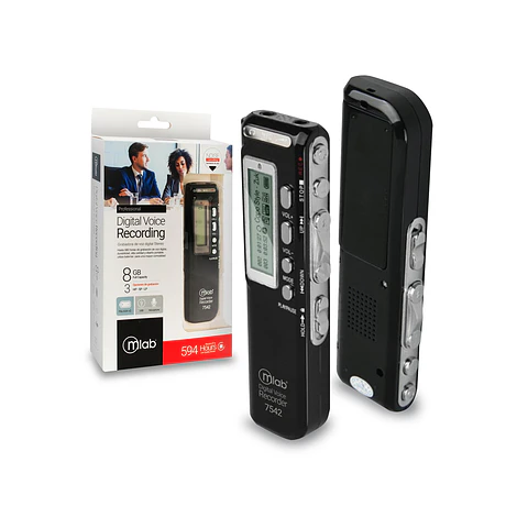Grabadora De Voz Digital Professional 8Gb Microlab