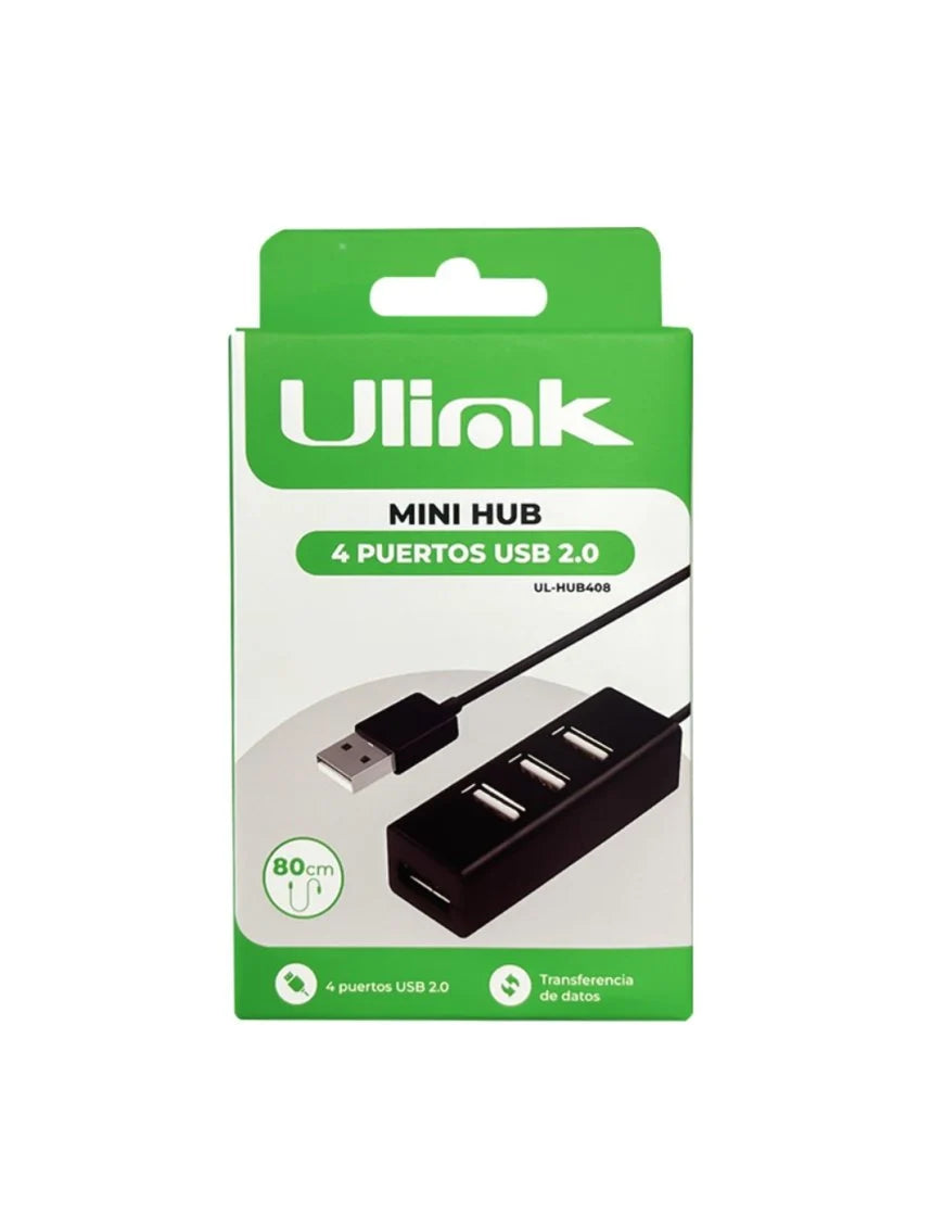 Hub 4 Puertos Usb 2.0 Ulink 2