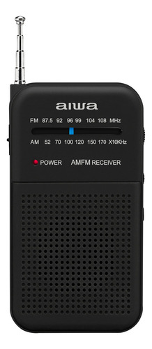 Radio Portátil Aiwa Análoga Fm/Am Potencia De 0,4W Aw-Fml1 Color Negro 1