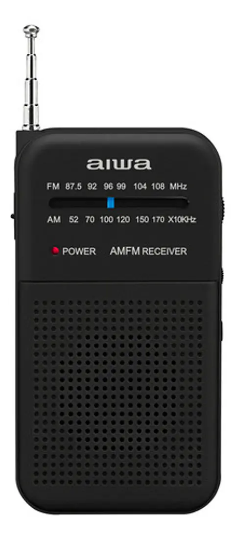 Radio Portátil Aiwa Análoga Fm/Am Potencia De 0,4W Aw-Fml1 Color Negro