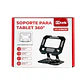 Soporte De Metal Para Tablet Con Altura Y Rotación Mod. Ut-St80Tb - Miniatura 1