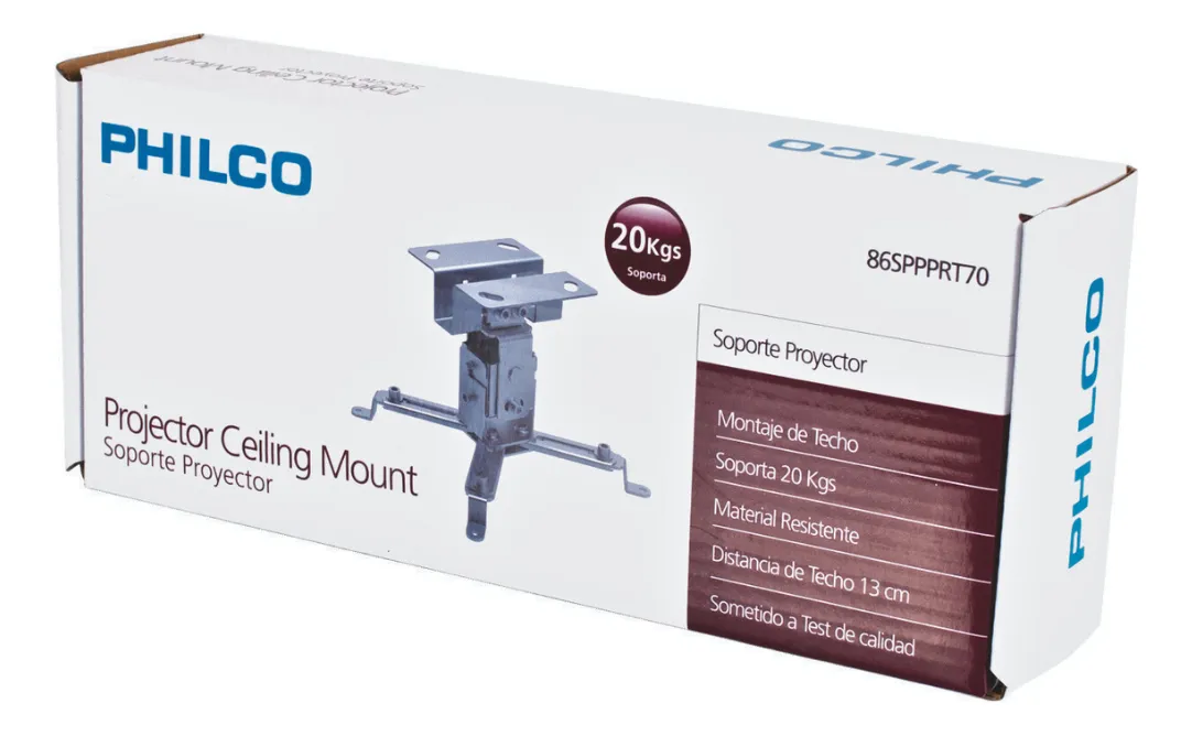 Soporte Proyector Fijacion Al Techo Angulo Inclinado Philco 2
