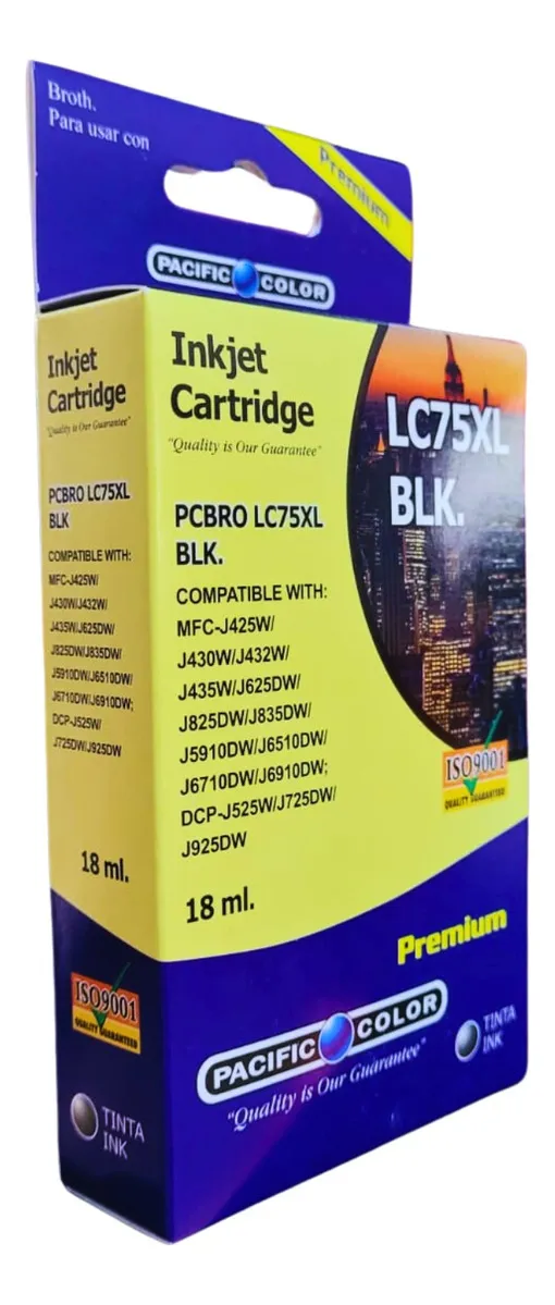 Tinta Alternativa Pacific Color Lc75 Xl Bk 2