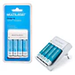 Cargador Kit + 4 Pilas Aa 2500 Mah Multilaser - Miniatura 4