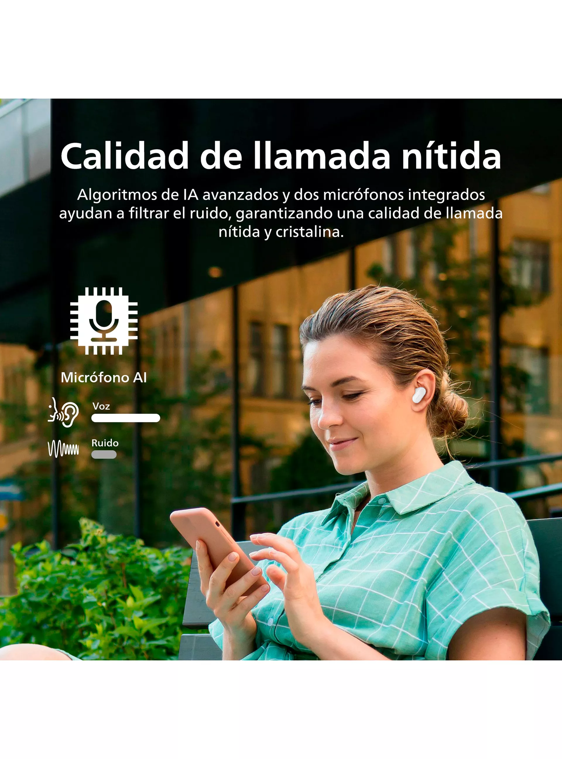 Audifono Bluetooth Tat3509Wt/00 Blanco Philips 6