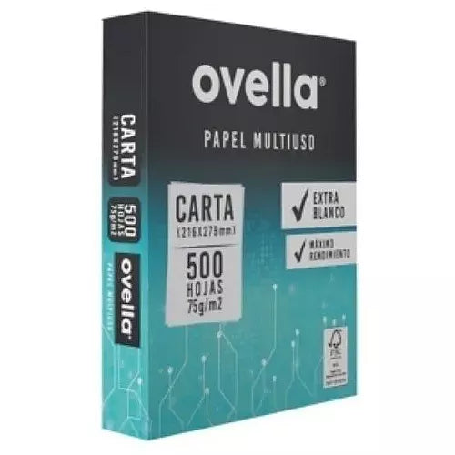 Resma De Papel Tamaño Carta 500 Hojas Ovella 1