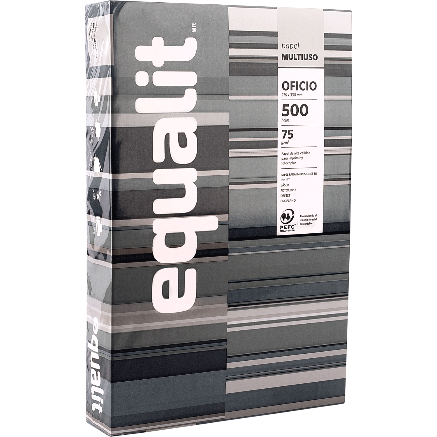 Resma De Papel Tamaño Oficio 500 Hojas Equalit 1