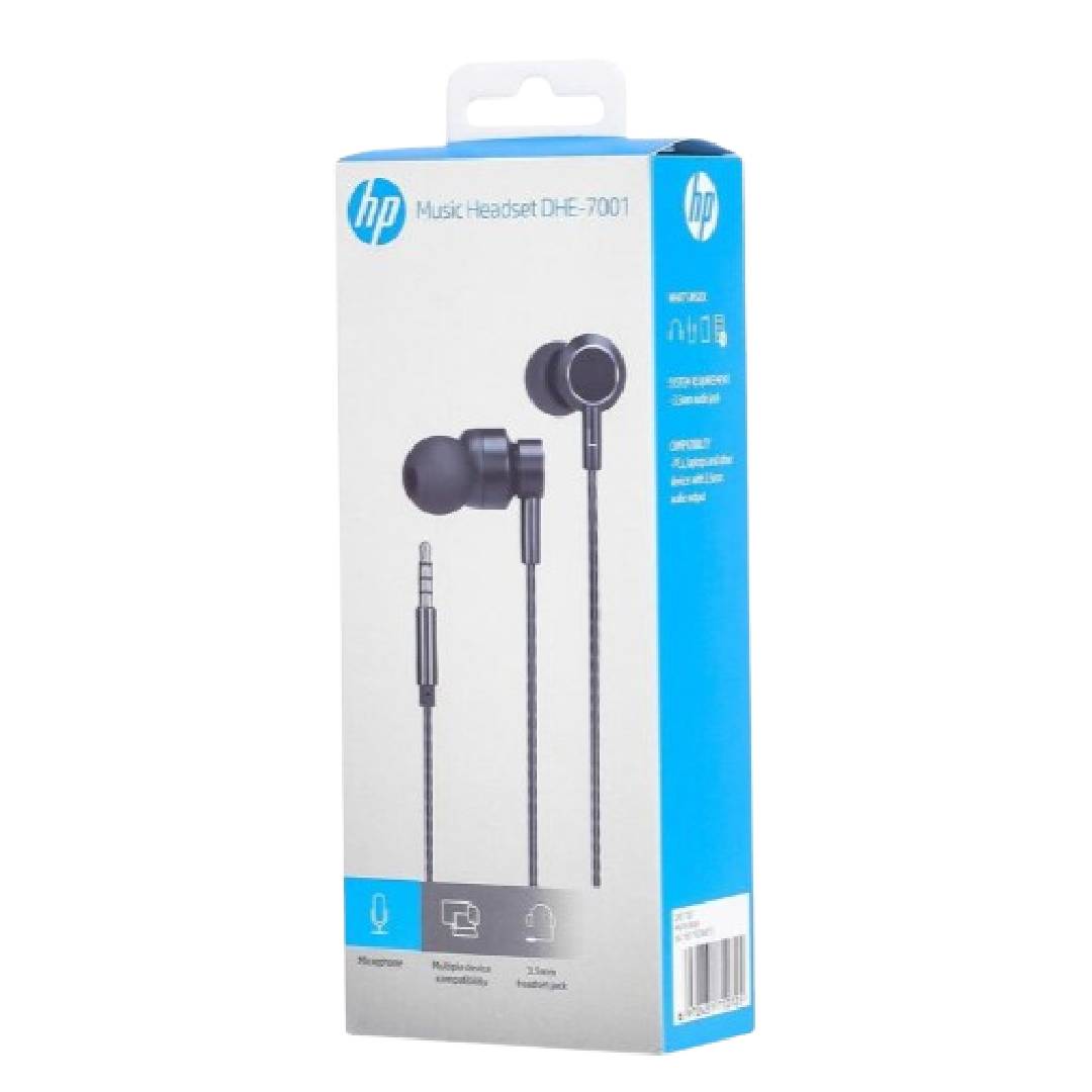 Audífono Con Cable Dhe7001 Metal Hp 4