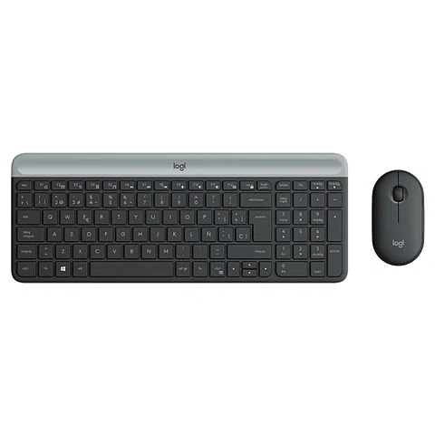 Combo Logitech Mk470 Graphite Teclado (Es) + Mouse Wireless