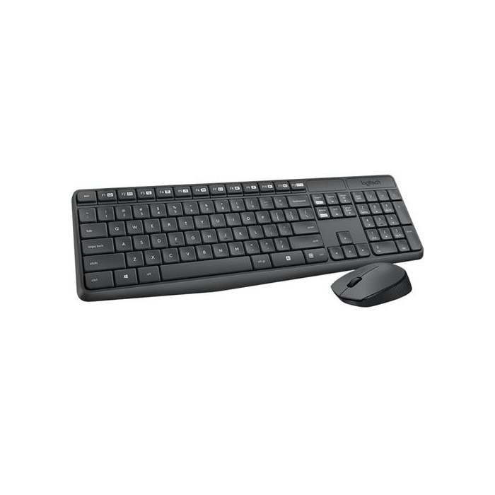 Combo Teclado + Mouse Inalámbrico Mk235 Negro Logitech 1
