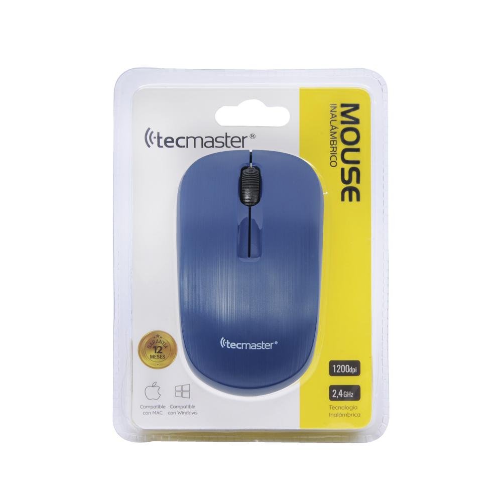 Mouse Tecmaster Inalámbrico Azul 3