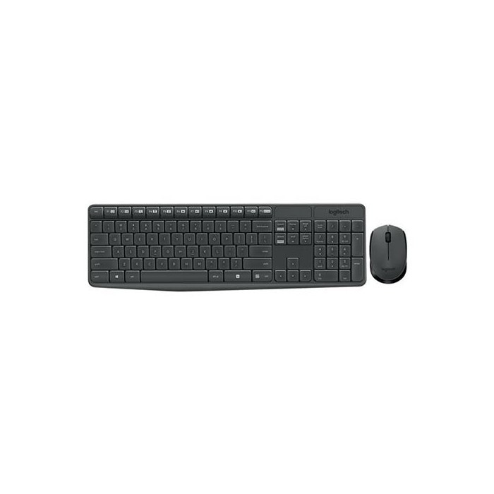 Combo Teclado + Mouse Inalámbrico Mk235 Negro Logitech 2