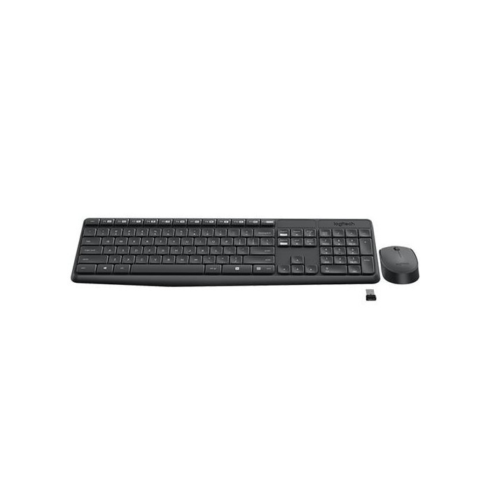 Combo Teclado + Mouse Inalámbrico Mk235 Negro Logitech 3