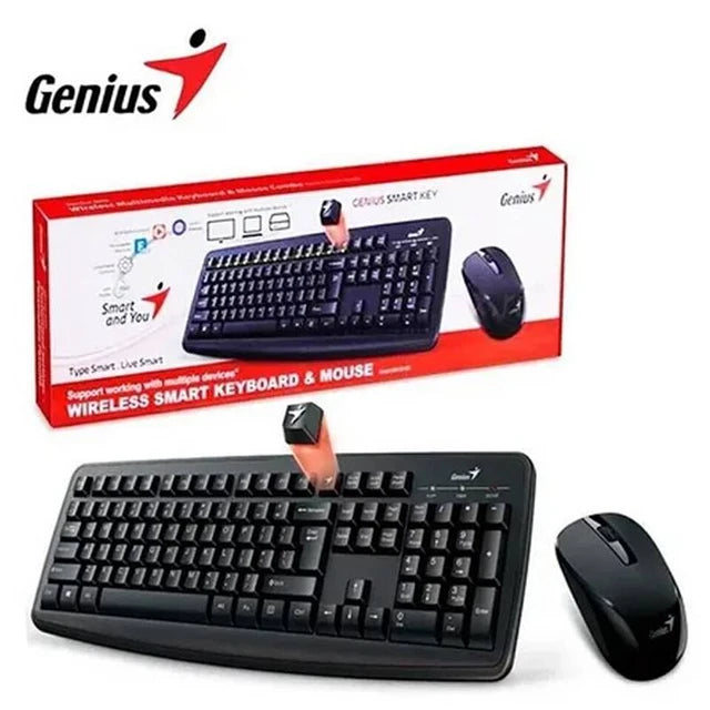 Combo Teclado + Mouse Smart Km-8100 2.4 Ghz Wireless Negro 3