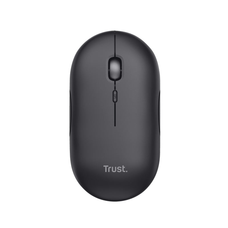 Mouse Trust Puck  Wrl-Bt Recargable Black 1