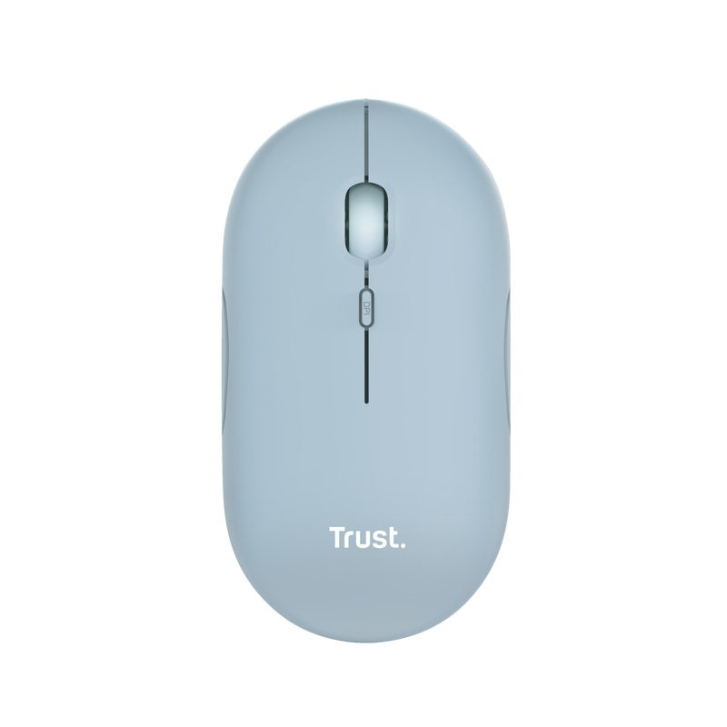 Mouse Trust Puck  Wrl-Bt Recargable Blue 2