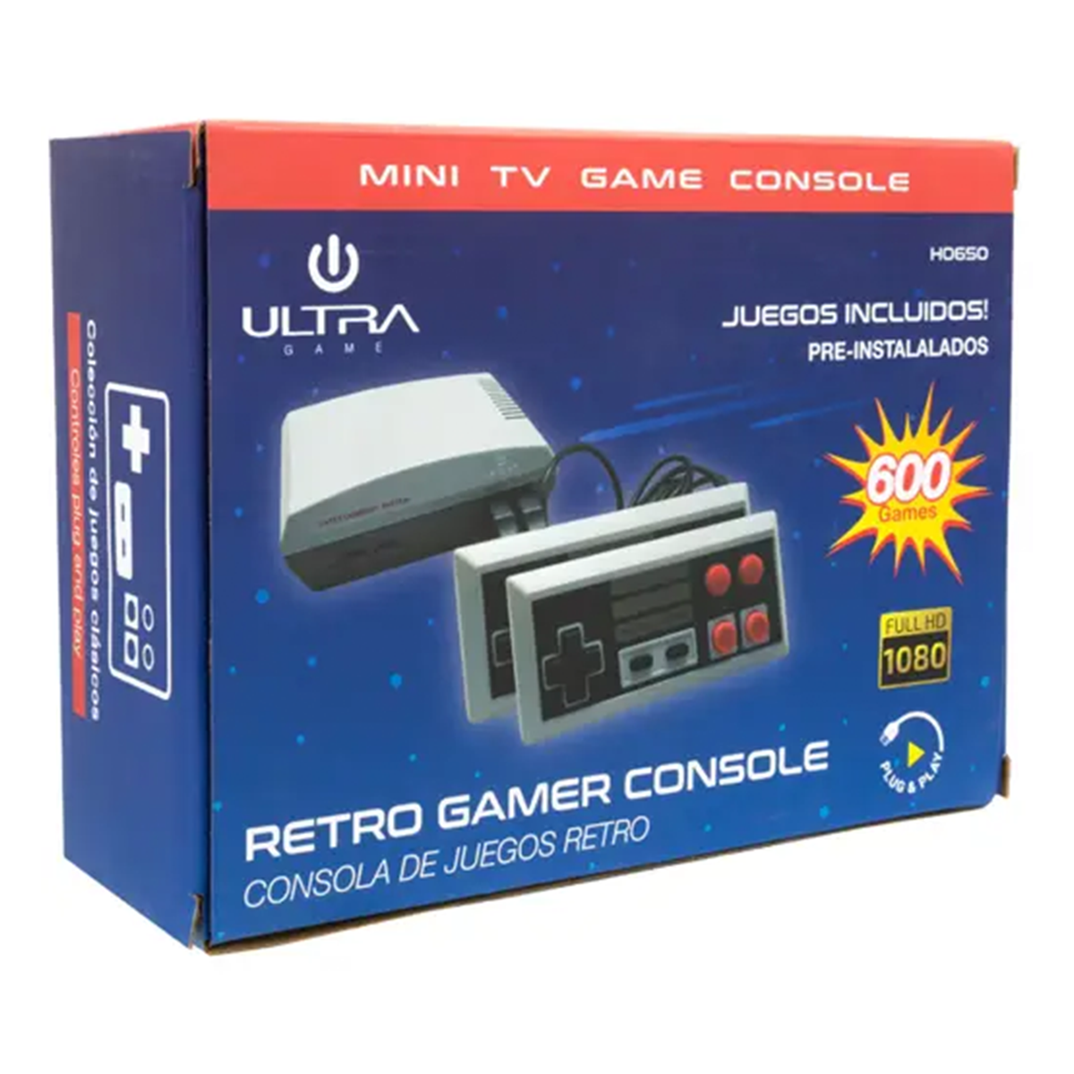 Consola Retro 600 Juegos Conexión Hdmi H0650 Ultra 2