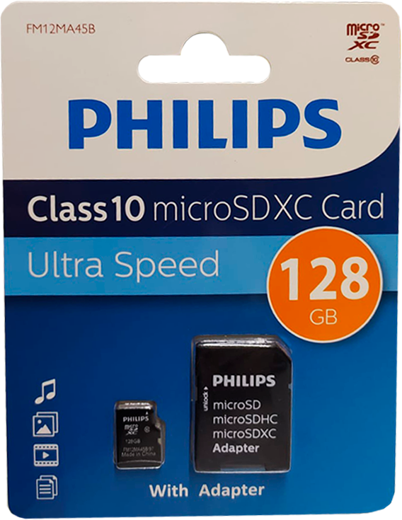Memoria Micro Sd 128Gb Fm12Ma45B/97 Ultra Speed Philips 1