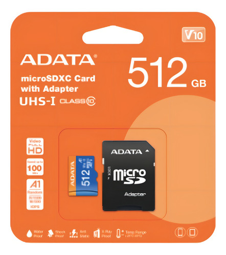 Memoria Micro Sd Adata 512Gb Premier Microsdxc/Sdhc 4