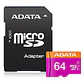 Memoria Microsd Adata 64Gb Clase 10 Con Adaptador - Miniatura 1