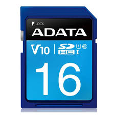 Memoria Sd Adata 16 Gb V10 Hd Clase 10 Azul 1