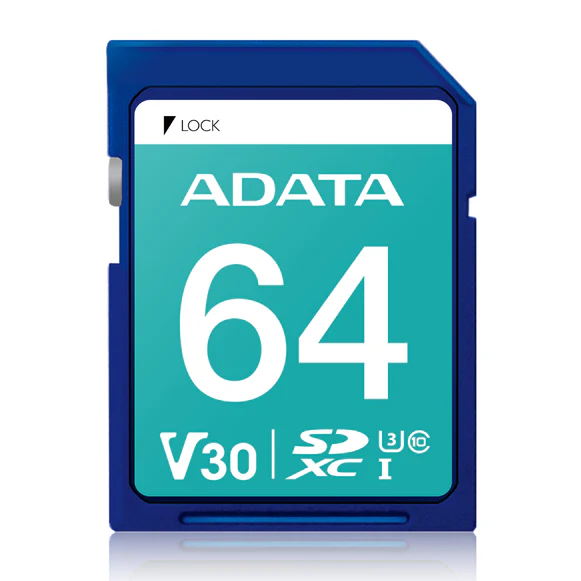 Memoria Sd Uhs-I Clase 10 V30 64Gb Adata 1