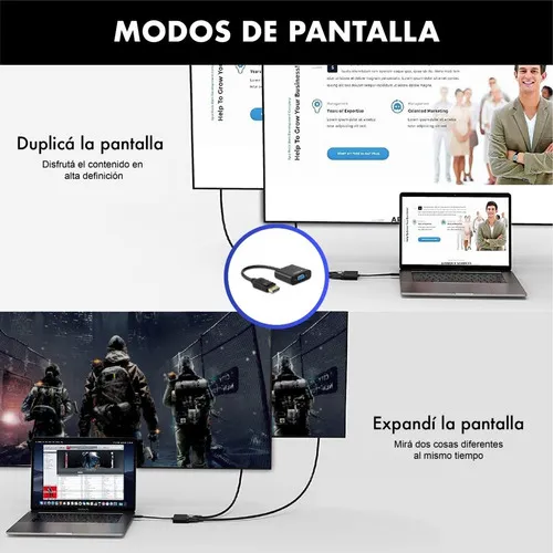 Conversor Display Port A Vga Br10308 Birlink 2