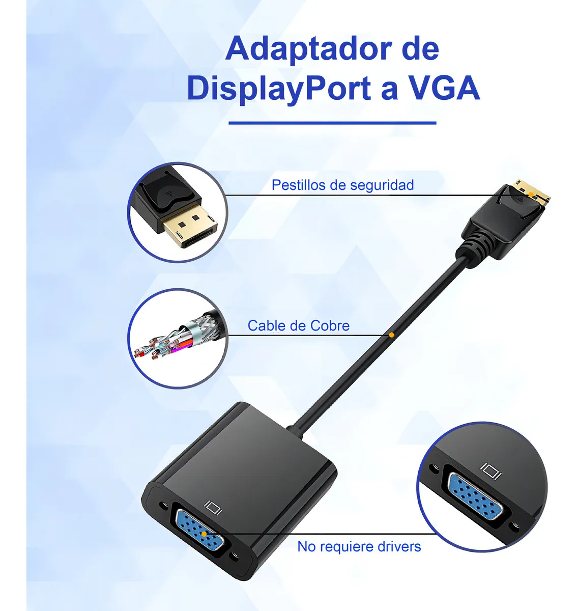 Conversor Display Port A Vga Br10308 Birlink 3