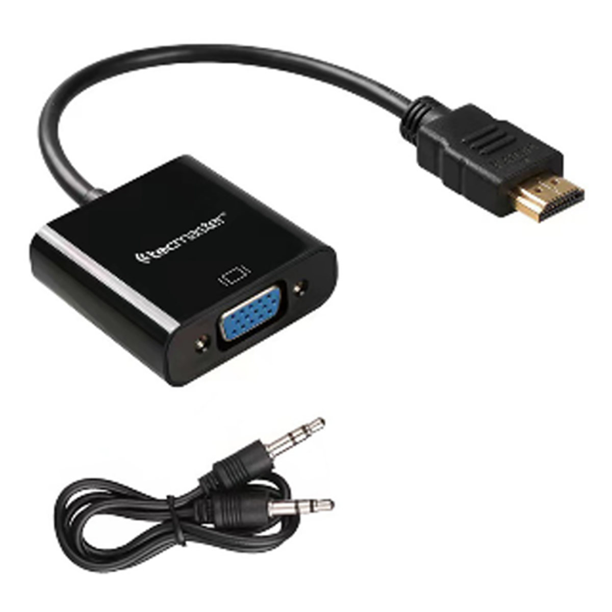 Convertidor  Hdmi Macho A Vga Hembra + Cable Tecmaster 1